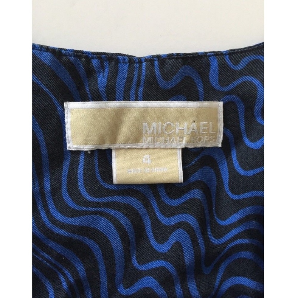Michael Kors Mk Womens Short Dress Sz 4 Small Silk - Picture 6 of 8